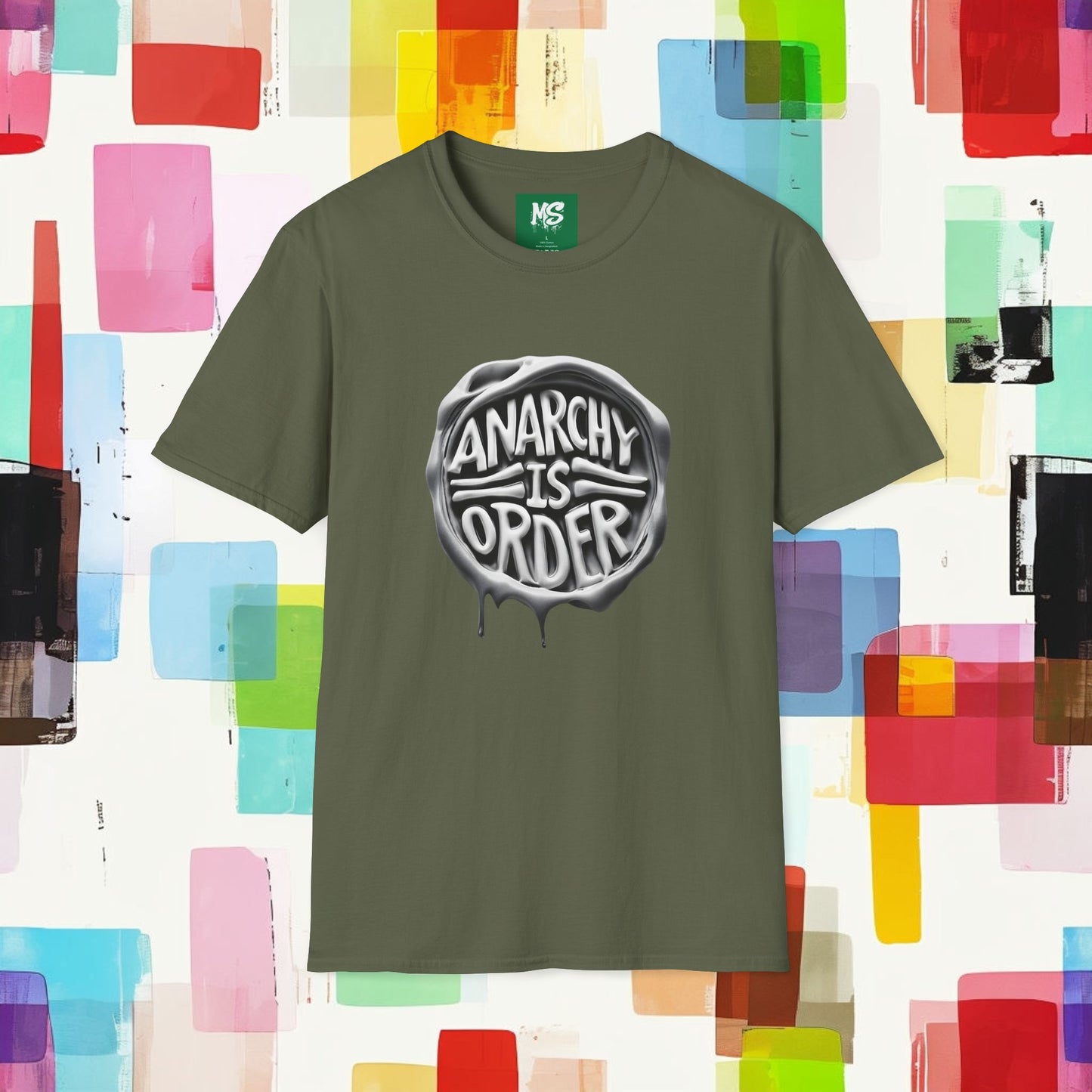 Anarchy Is Order Unisex Softstyle T-Shirt - Trendy Graphic Tee for Rebels