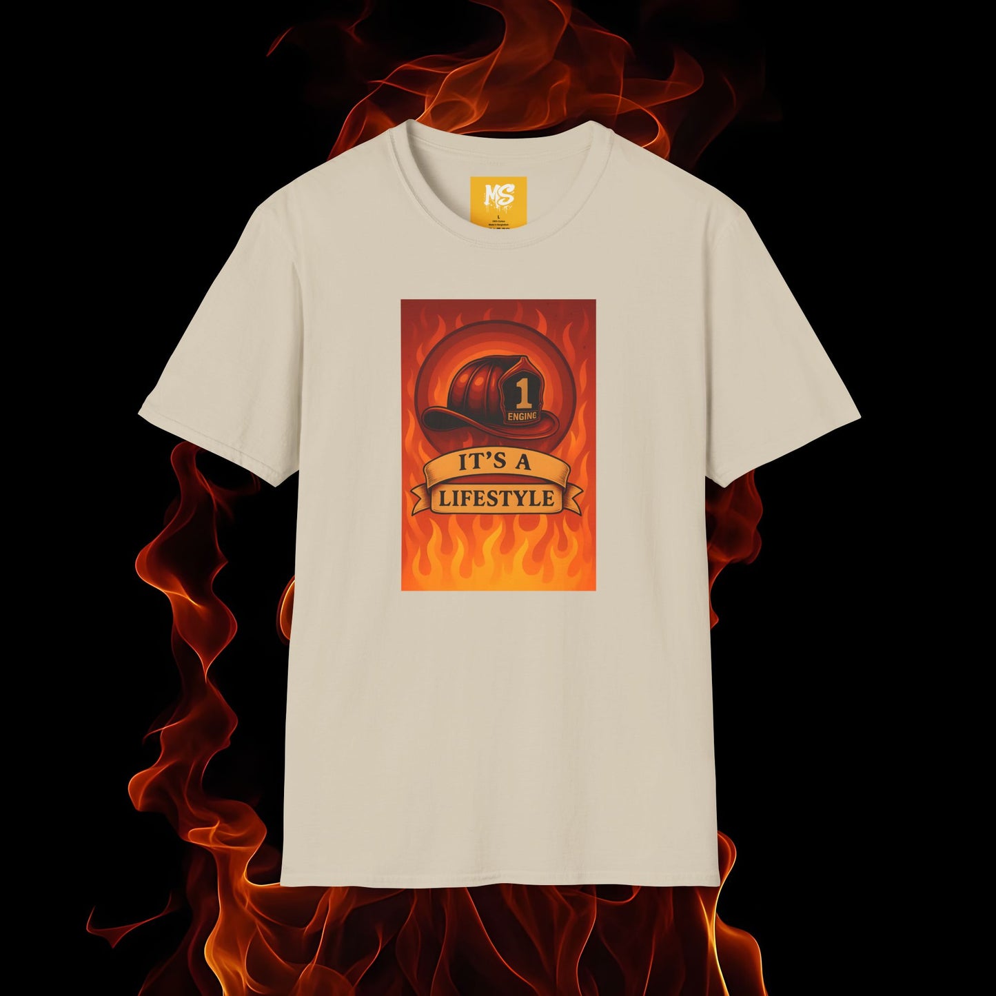 Firefighter Lifestyle T-Shirt, Cool Firefighter Tee, Unisex Graphic Shirt, Perfect Gift for Firefighters, Casual Wear, Firefighter Apparel