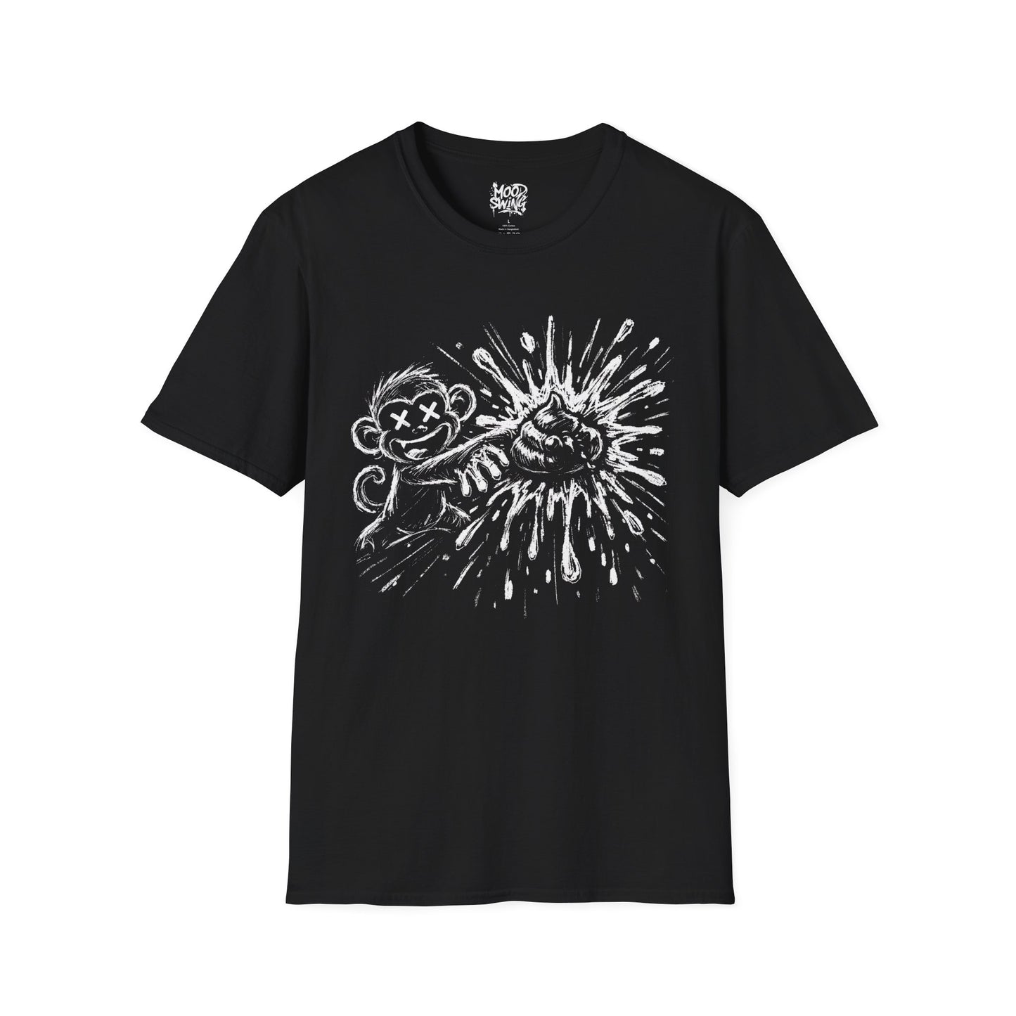T-Shirt — Monkey throwing poop