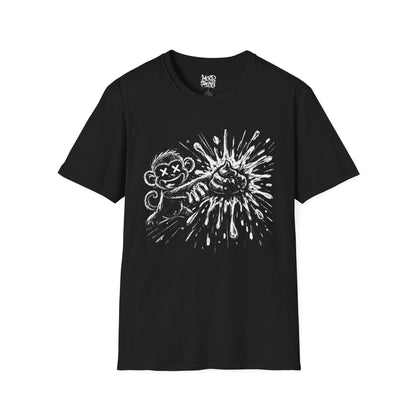 T-Shirt — Monkey throwing poop