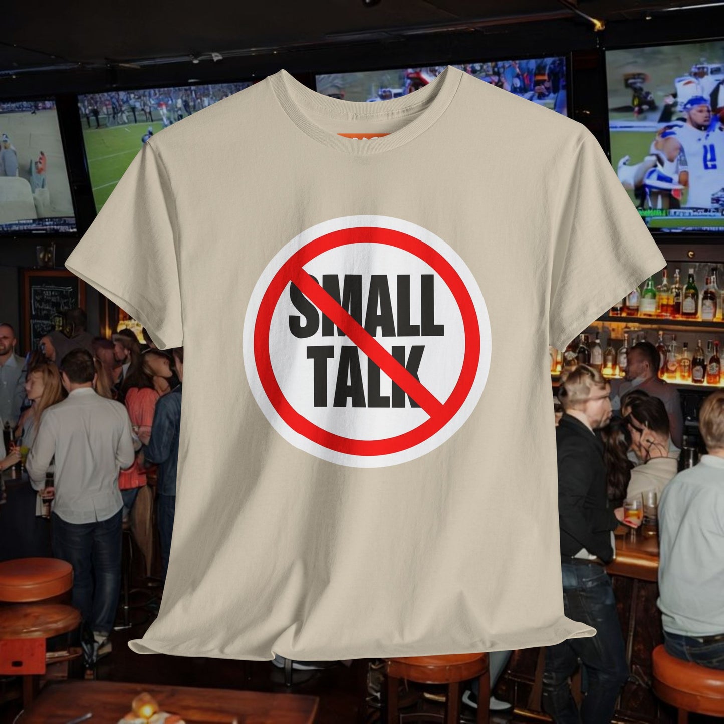 No Small Talk Unisex Heavy Cotton Tee - Casual Statement T-Shirt