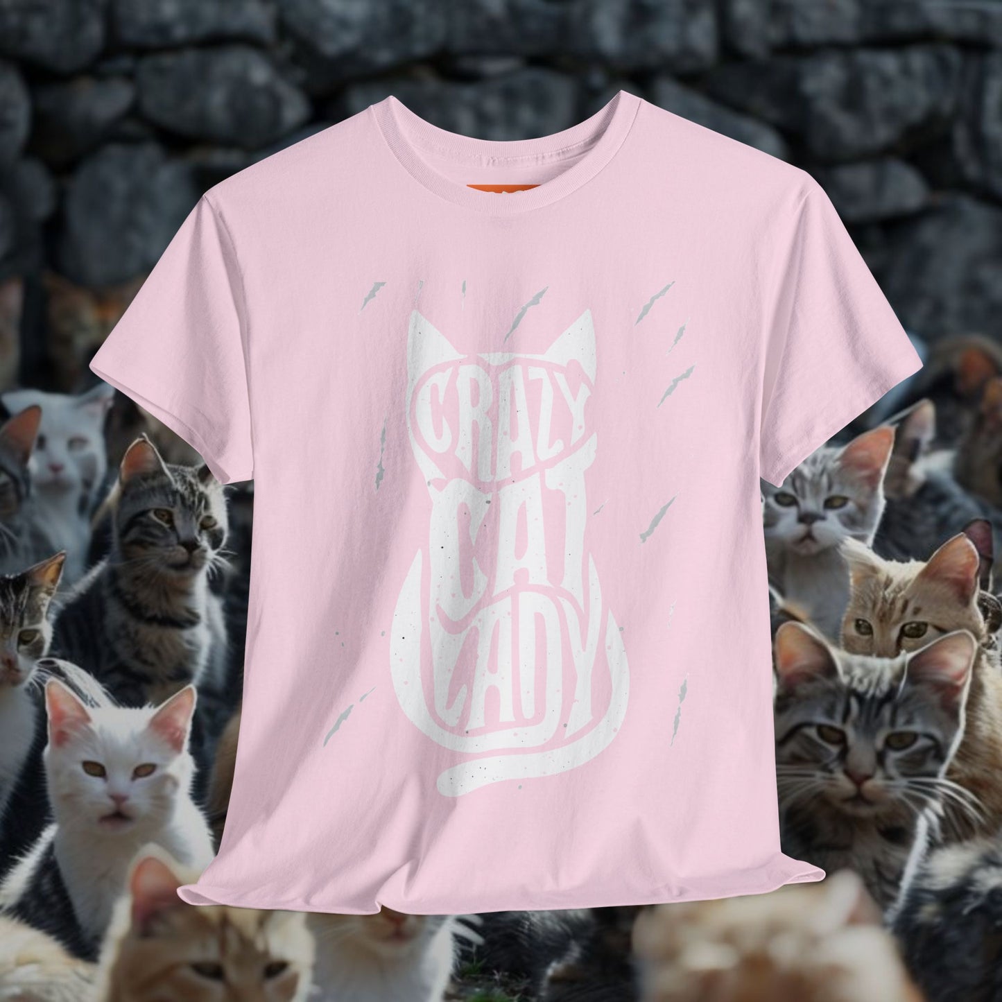 Crazy Cat Lady Unisex Heavy Cotton Tee - Perfect Gift for Cat Lovers