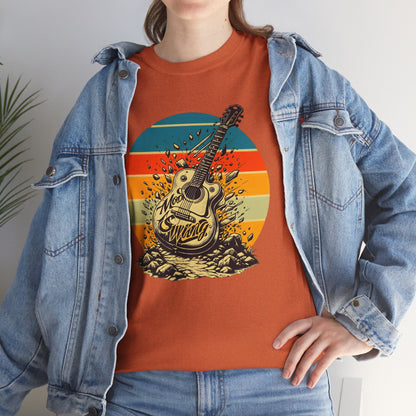 Retro Guitar Sundays Unisex Heavy Cotton Tee