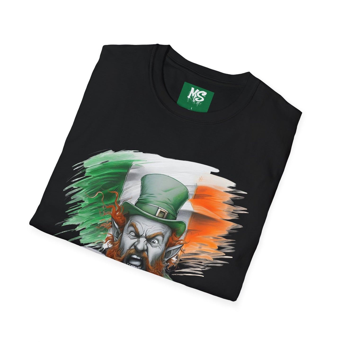 St. Patrick's Day Funny Leprechaun T-Shirt - Unisex Softstyle Tee