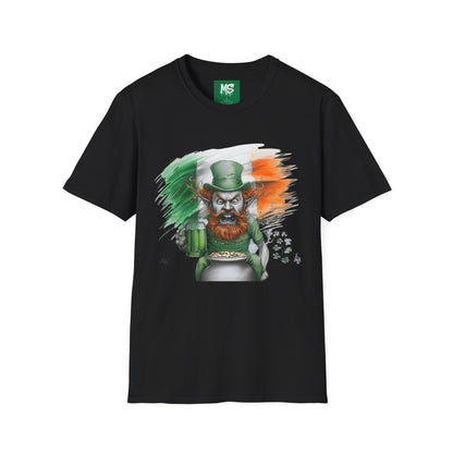 St. Patrick's Day Irish Leprechaun T-Shirt - Unisex Softstyle Tee