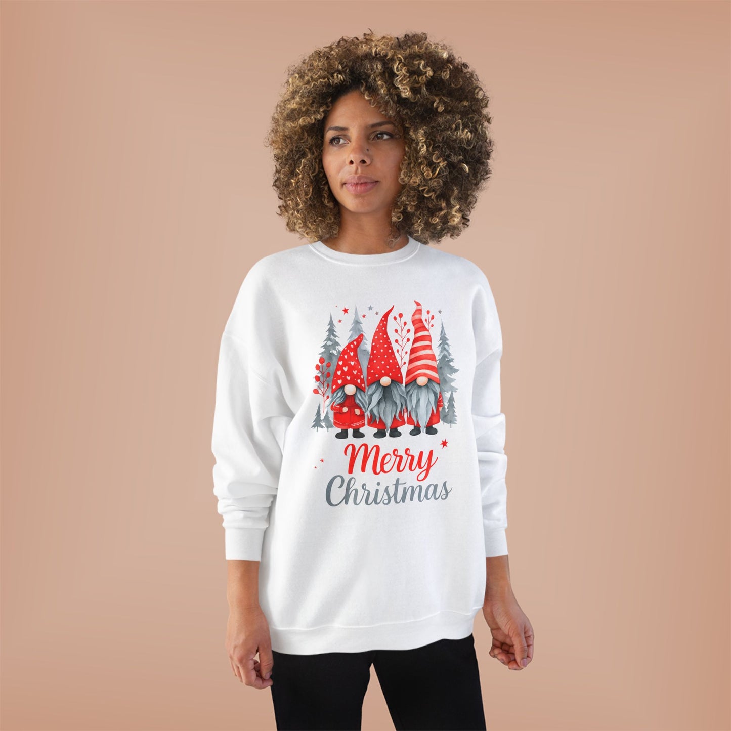 Merry Christmas Gnome Elf Crewneck Sweatshirt