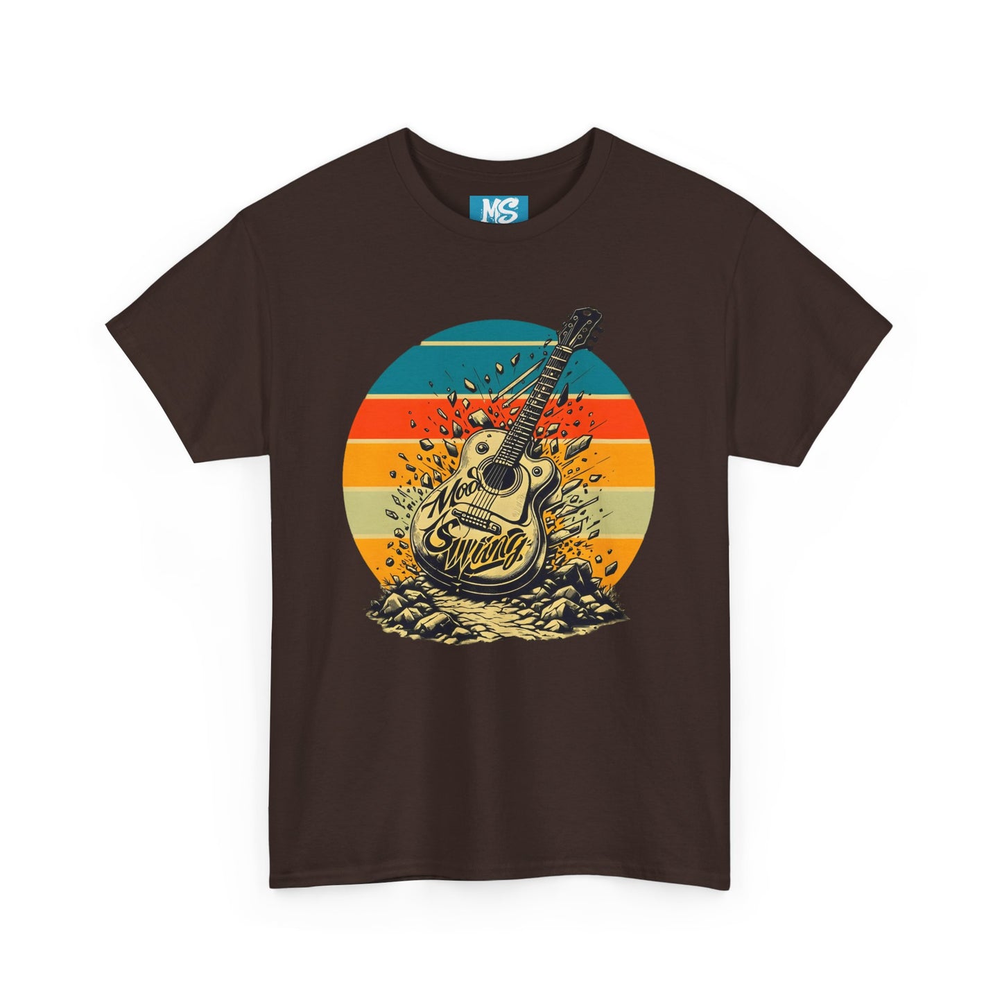 Retro Guitar Sundays Unisex Heavy Cotton Tee