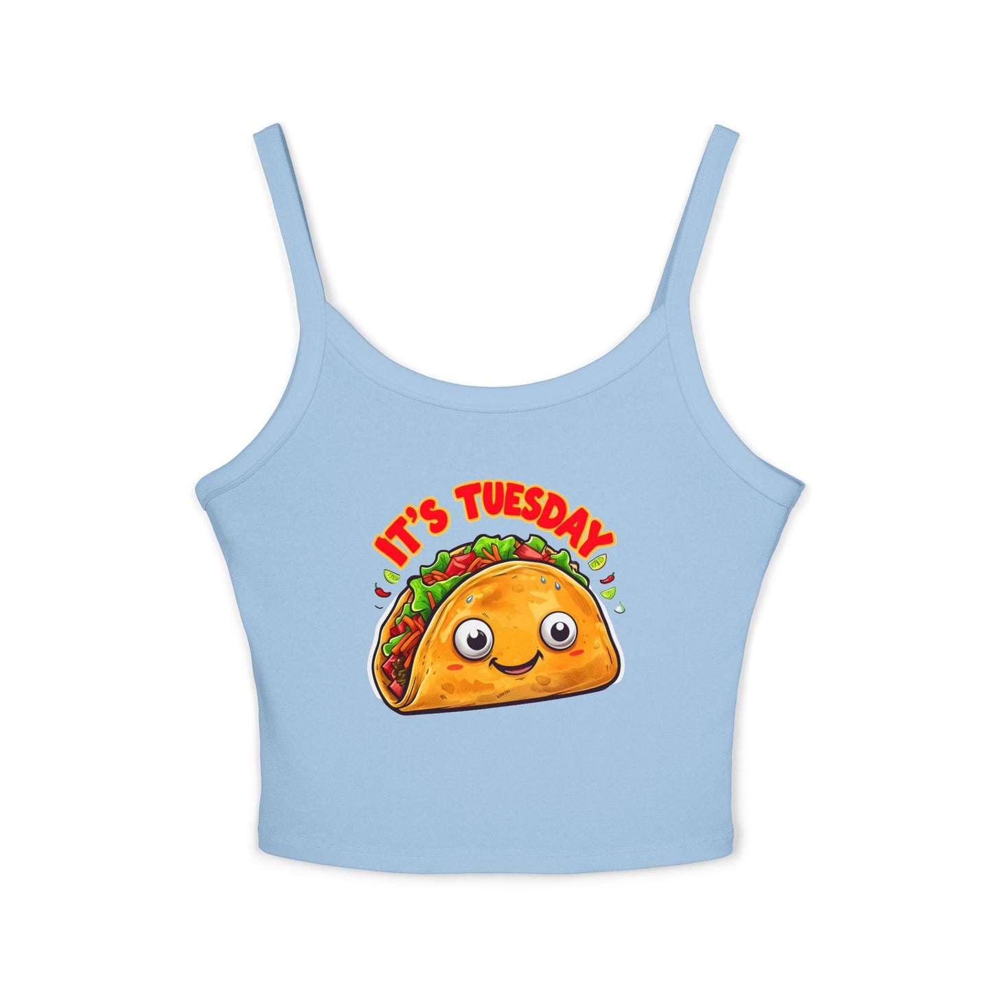 Taco Tuesday Women's Spaghetti Strap Tank Top - Relaxed Vibe for Chilling Days