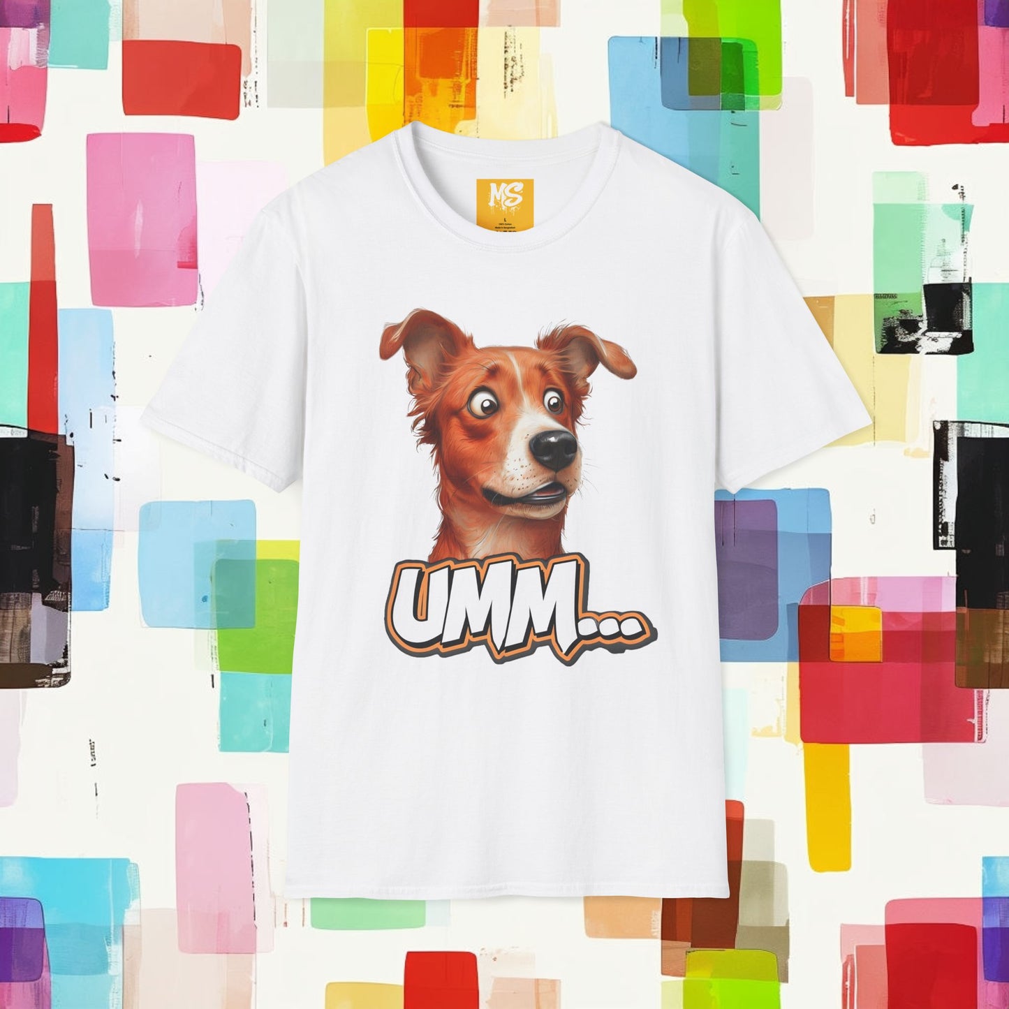 Funny Dog Graphic T-Shirt - 'UMM...' Design for Pet Lovers