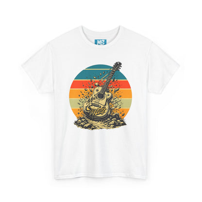 Retro Guitar Sundays Unisex Heavy Cotton Tee