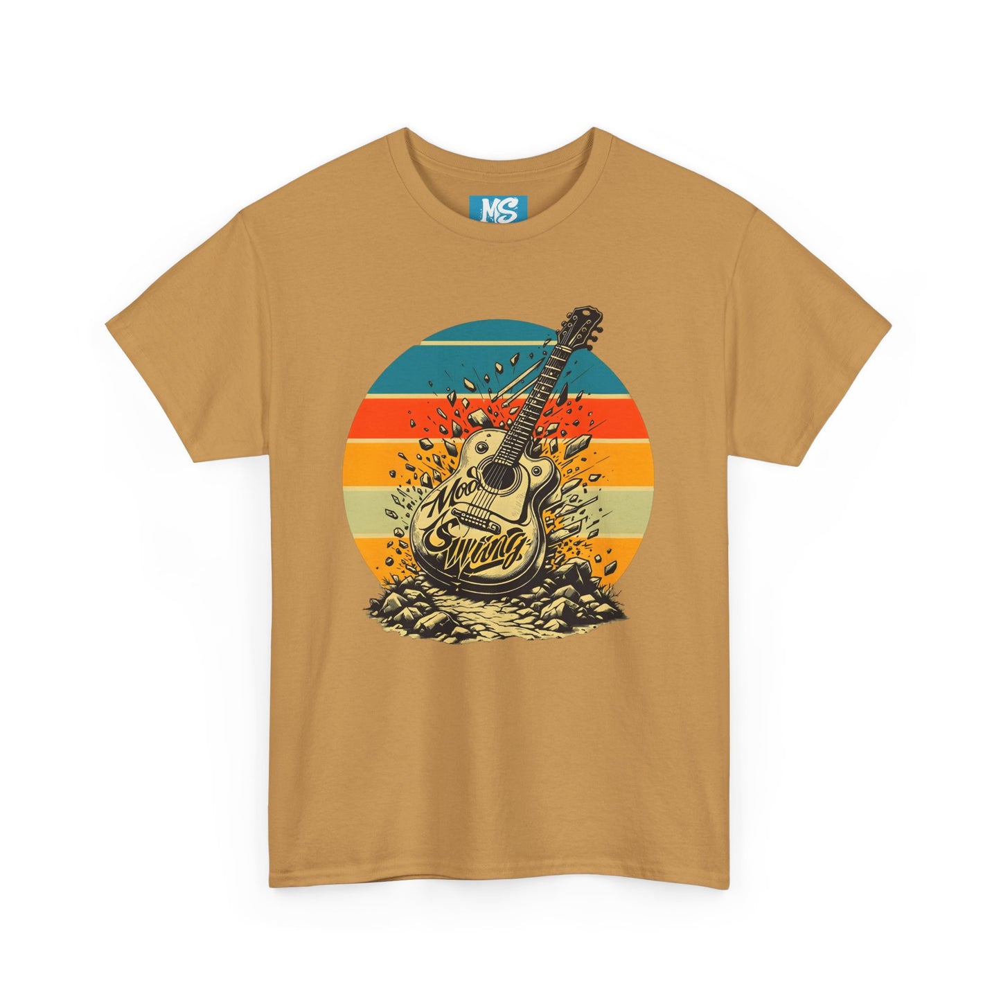 Retro Guitar Sundays Unisex Heavy Cotton Tee
