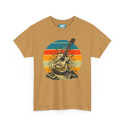 Retro Guitar Sundays Unisex Heavy Cotton Tee