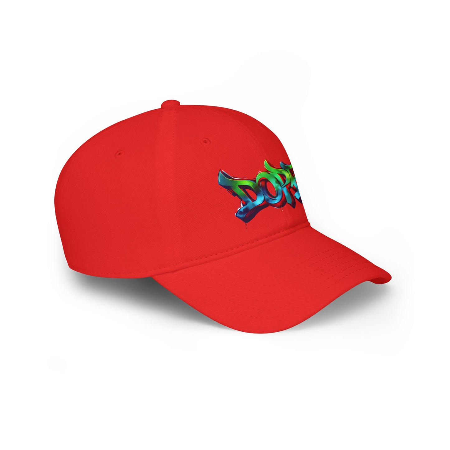 Vibrant Graffiti Low Profile Baseball Cap - DOPE Design for Streetwear & Urban Style