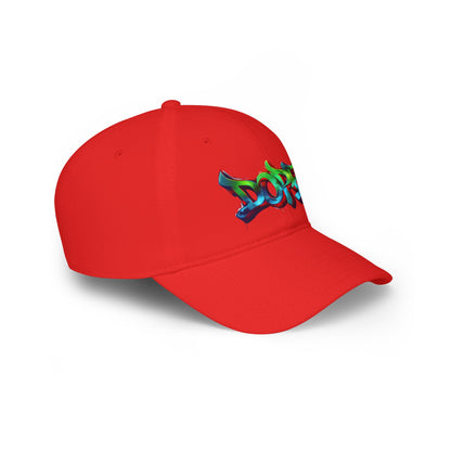 Vibrant Graffiti Low Profile Baseball Cap - DOPE Design for Streetwear & Urban Style