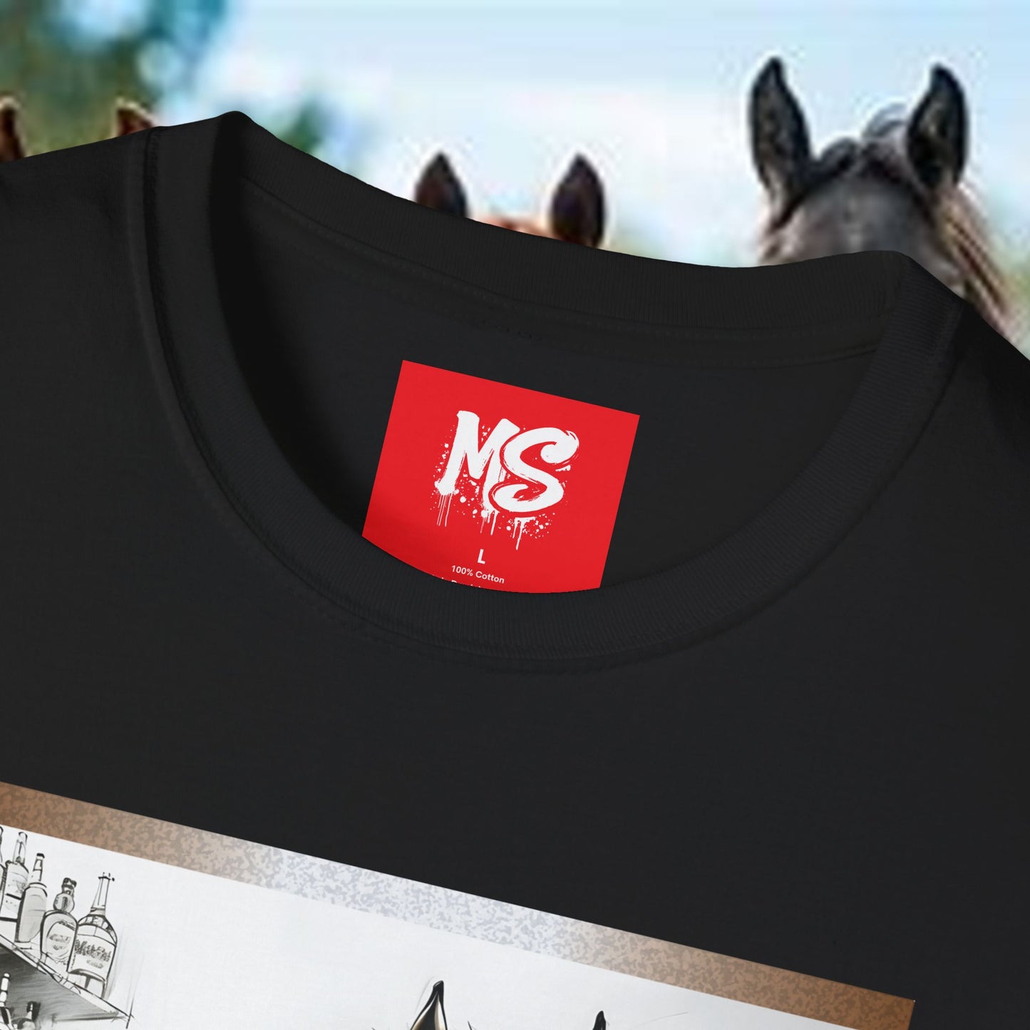 Funny Horse-Themed Unisex T-Shirt - "Why the Long Face?"