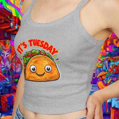 Taco Tuesday Women's Spaghetti Strap Tank Top - Relaxed Vibe for Chilling Days