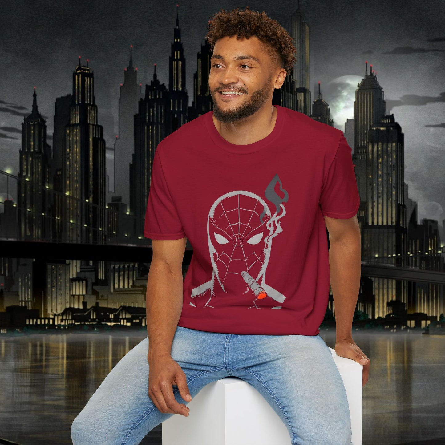 Cool Urban Graphic T-Shirt for Streetwear Lovers - Spiderman Design