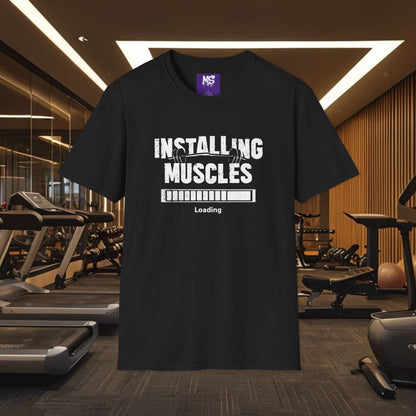 Installing Muscles Gyn Shirt Unisex Softstyle T-Shirt