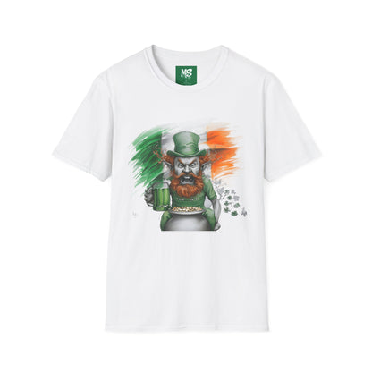 St. Patrick's Day Irish Leprechaun T-Shirt - Unisex Softstyle Tee