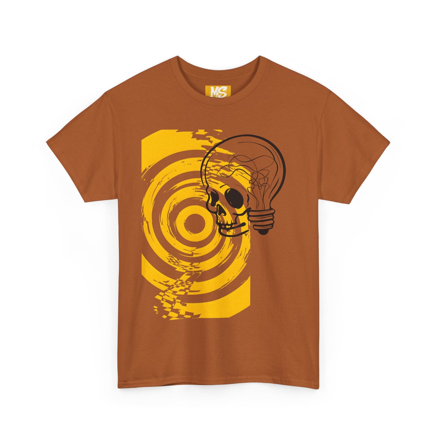 Bold Skull Lightbulb Unisex Heavy Cotton Tee