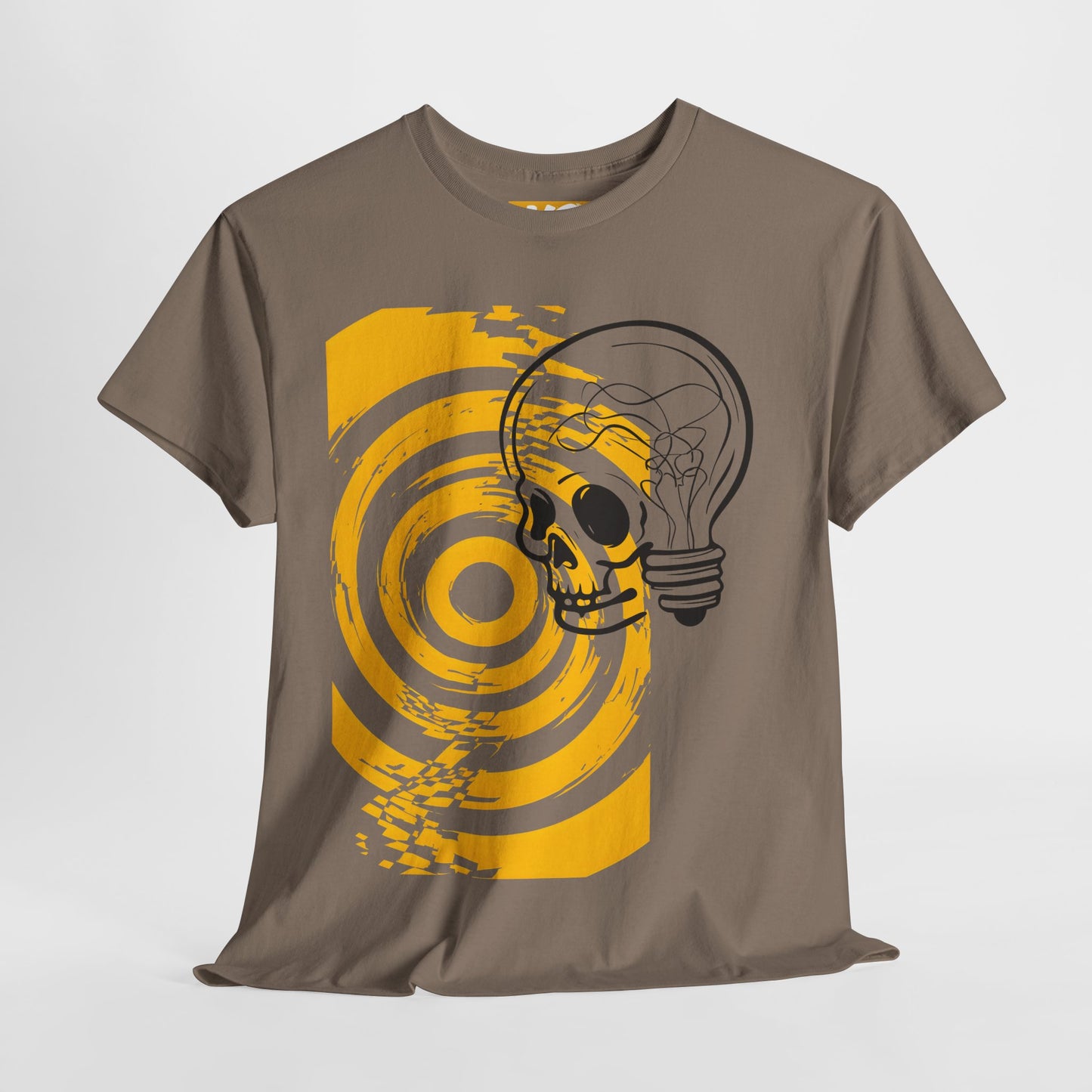 Bold Skull Lightbulb Unisex Heavy Cotton Tee