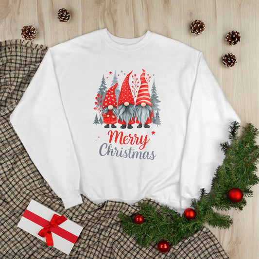 Merry Christmas Gnome Elf Crewneck Sweatshirt