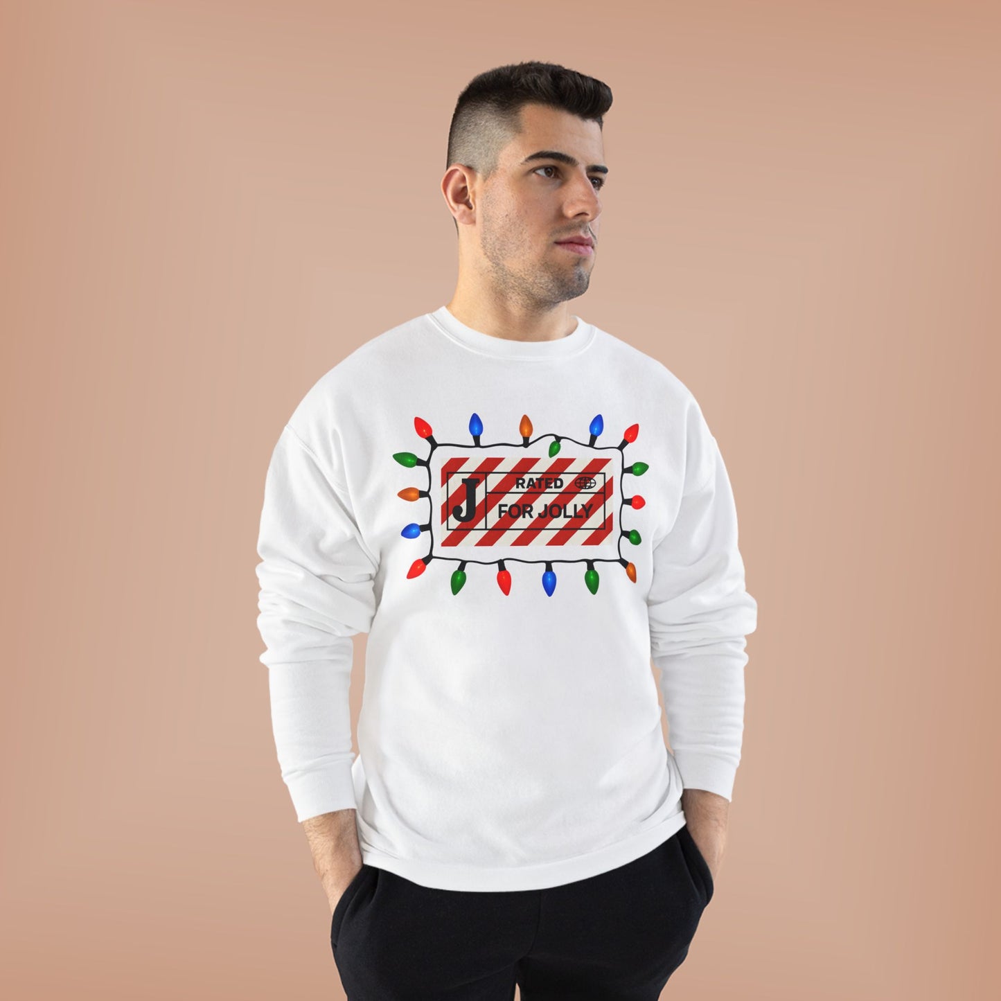 Holiday Lights 'Tis the Season' Jolly Christmas Crewneck Sweatshirt