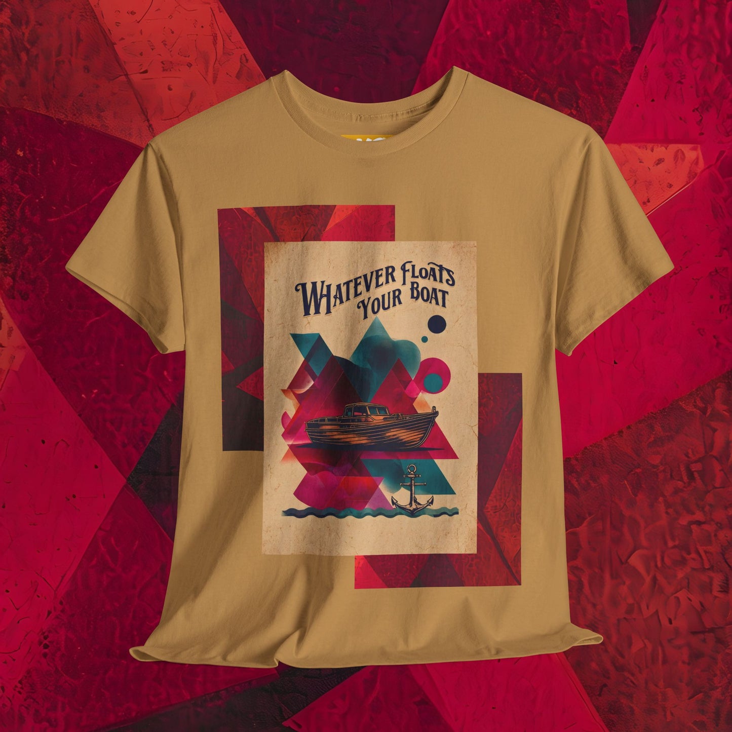 Vintage-Style 'Whatever Floats Your Boat' Unisex Heavy Cotton Tee