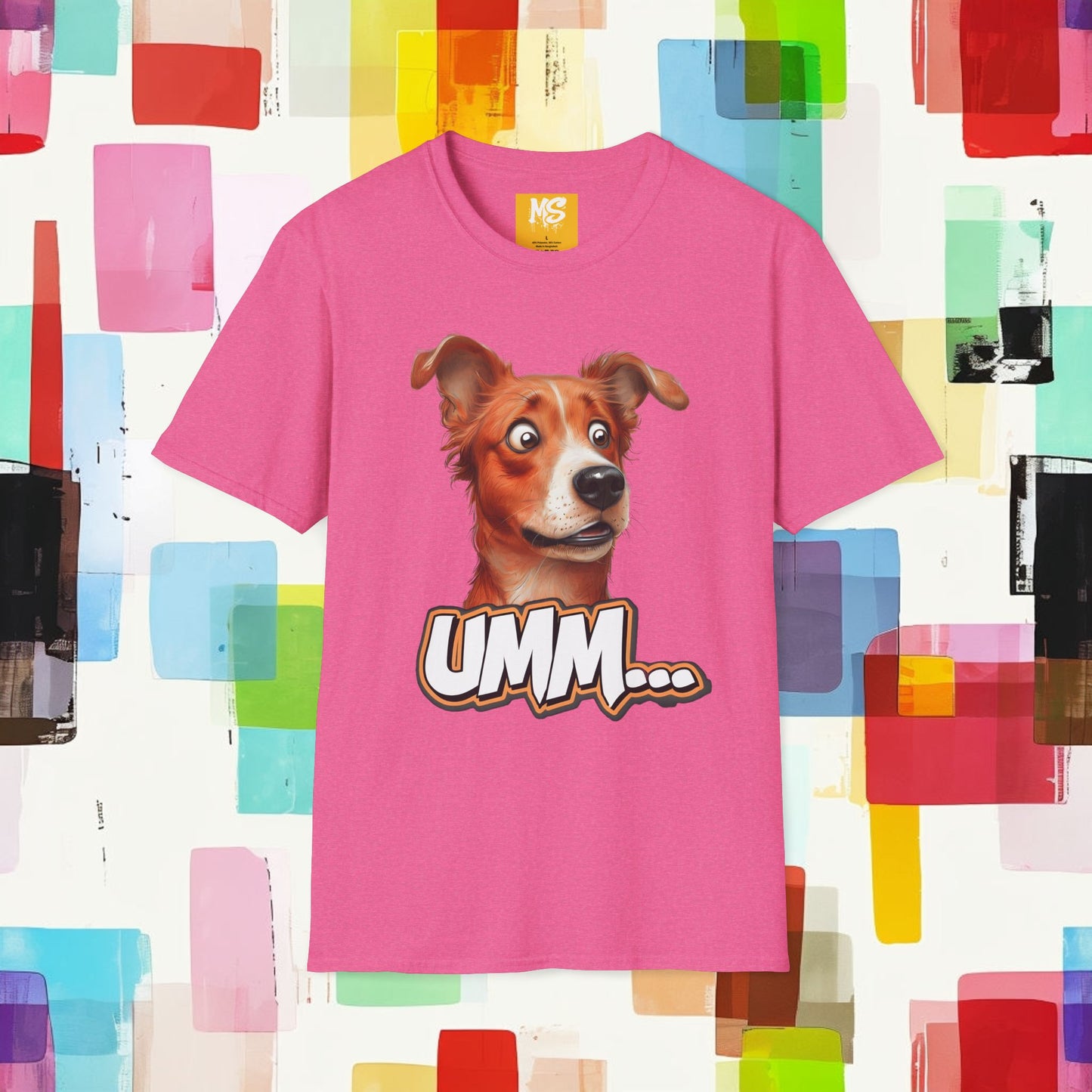 Funny Dog Graphic T-Shirt - 'UMM...' Design for Pet Lovers
