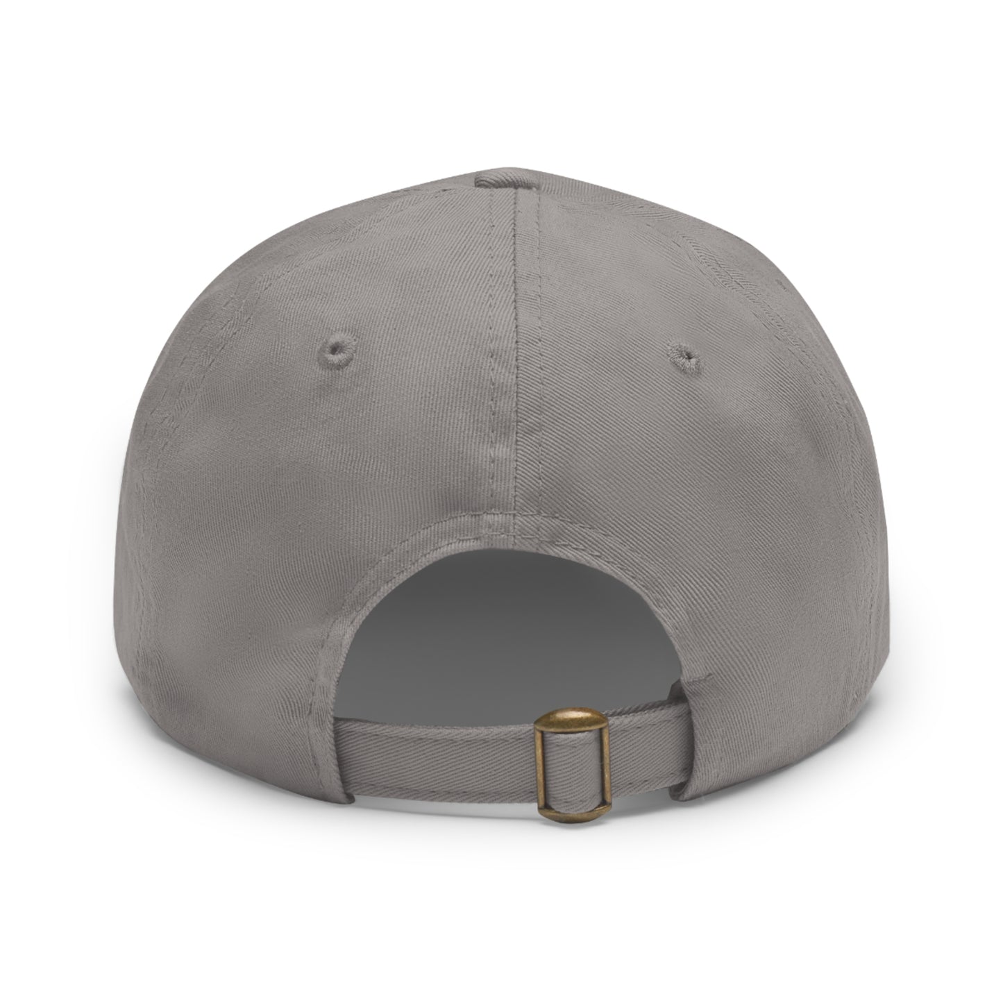 Vintage Dad Hat with Leather Patch - "I'm Too Old for This"