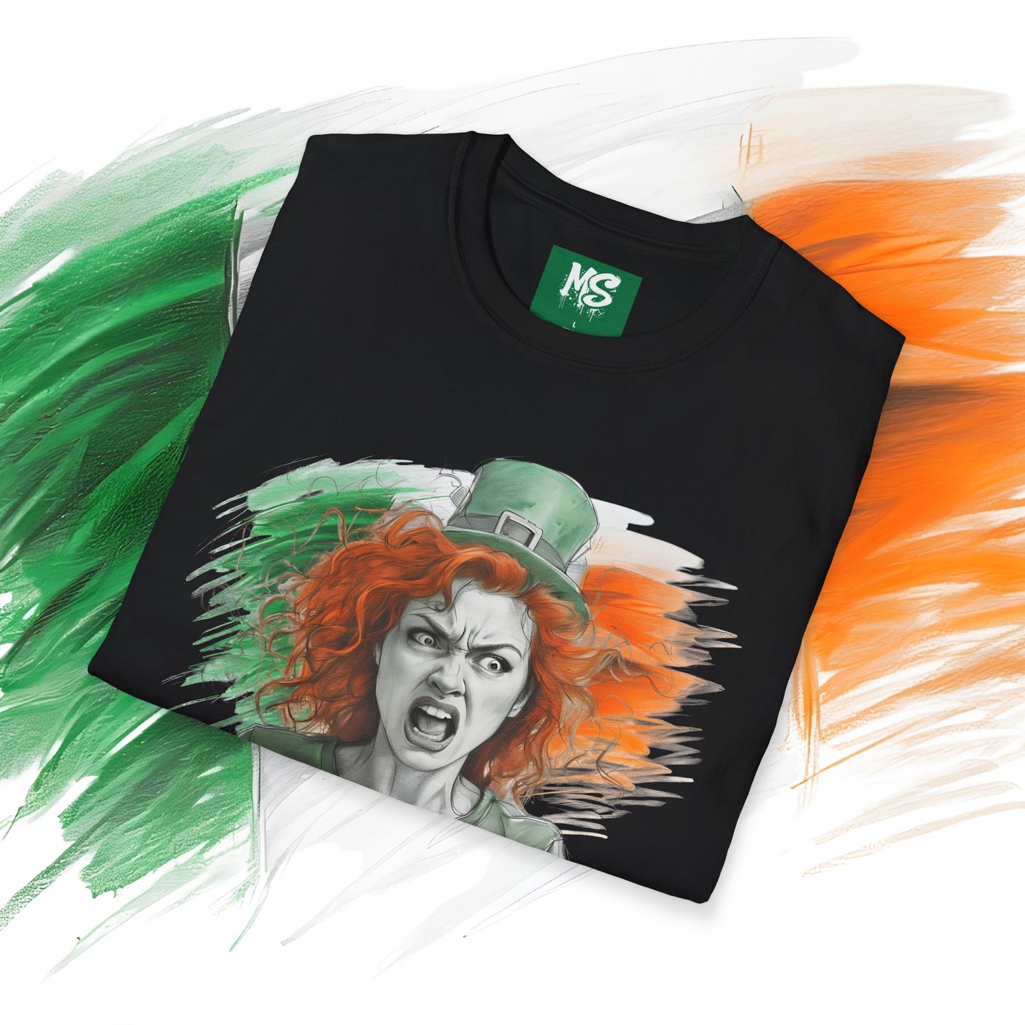 St. Patrick's Day Mood Swing T-Shirt "Irish Furt – Unisex Softstyle Tee