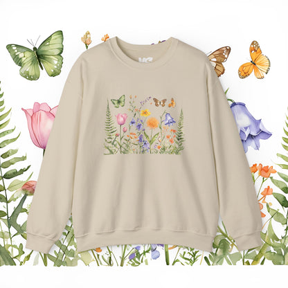 "Wildflower Whimsy" Unisex Heavy Blend™ Crewneck Sweatshirt