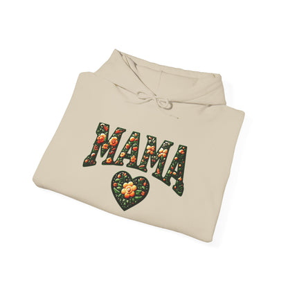 Floral Mama Hoodie - Unisex Heavy Blend™ Sweatshirt for Moms