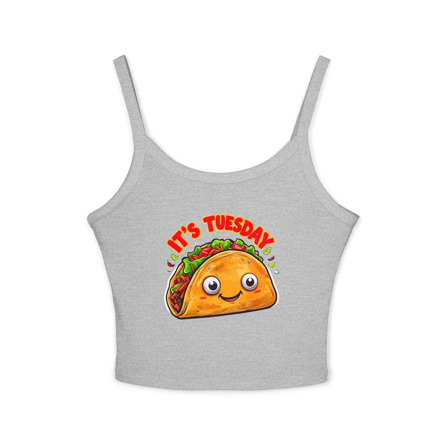 Taco Tuesday Women's Spaghetti Strap Tank Top - Relaxed Vibe for Chilling Days