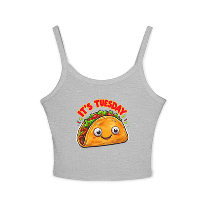 Taco Tuesday Women's Spaghetti Strap Tank Top - Relaxed Vibe for Chilling Days