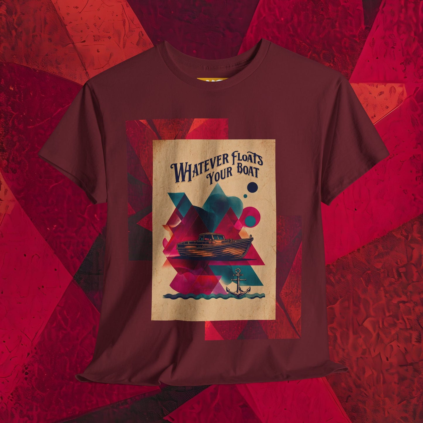 Vintage-Style 'Whatever Floats Your Boat' Unisex Heavy Cotton Tee