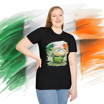 St. Patrick's Day Unisex Softstyle T-Shirt - Mood Swing Design