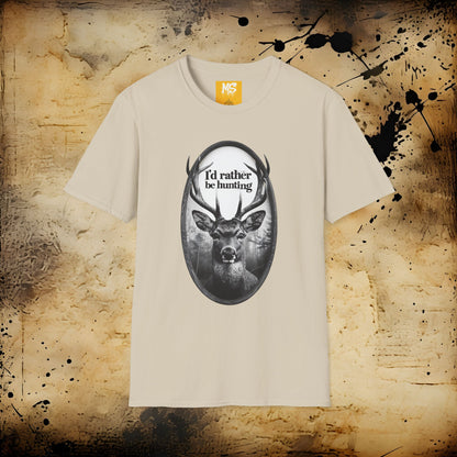 I'd Rather Be Hunting Unisex Softstyle T-Shirt