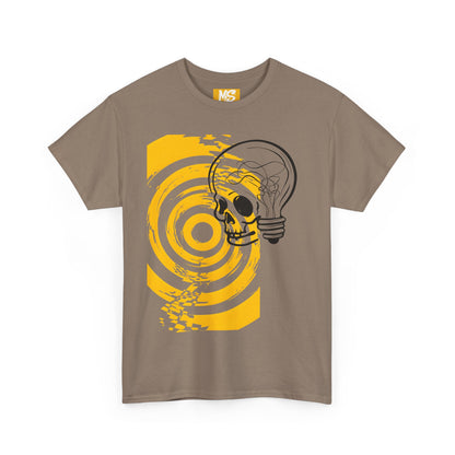 Bold Skull Lightbulb Unisex Heavy Cotton Tee