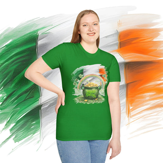 St. Patrick's Day Unisex Softstyle T-Shirt - Mood Swing Design