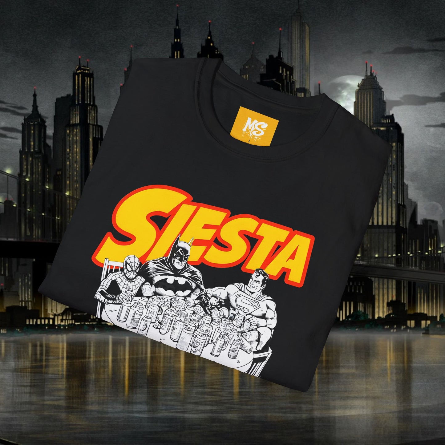 Siesta Superhero Unisex Softstyle T-Shirt - Chill Vibes for Relaxation Lovers