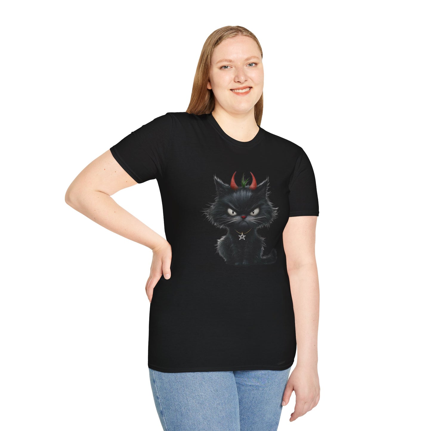 "Devil Cat" Unisex Softstyle T-Shirt