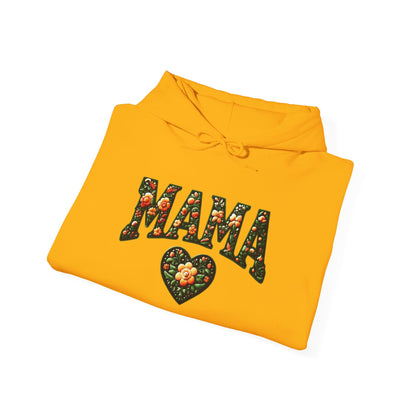 Floral Mama Hoodie - Unisex Heavy Blend™ Sweatshirt for Moms