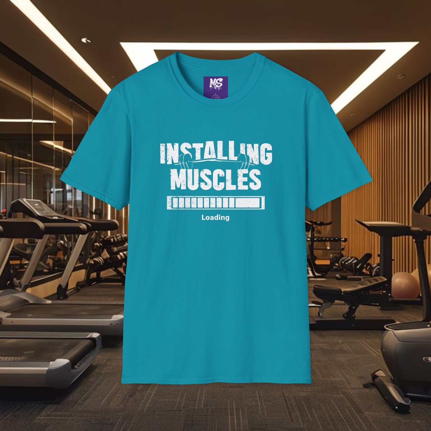 Installing Muscles Gyn Shirt Unisex Softstyle T-Shirt