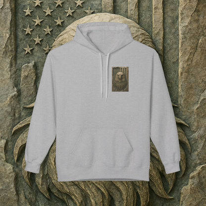 Freedom Eagle, USA, Cozy Animal Print Hoodie, Perfect for Everyday Wear, Gifts for Animal Lovers, Casual Outfits, Outdoor Adventures