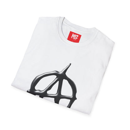 Unisex Softstyle Anarchy T-Shirt | Edgy Graphic Tee for Rebels & Free Spirits
