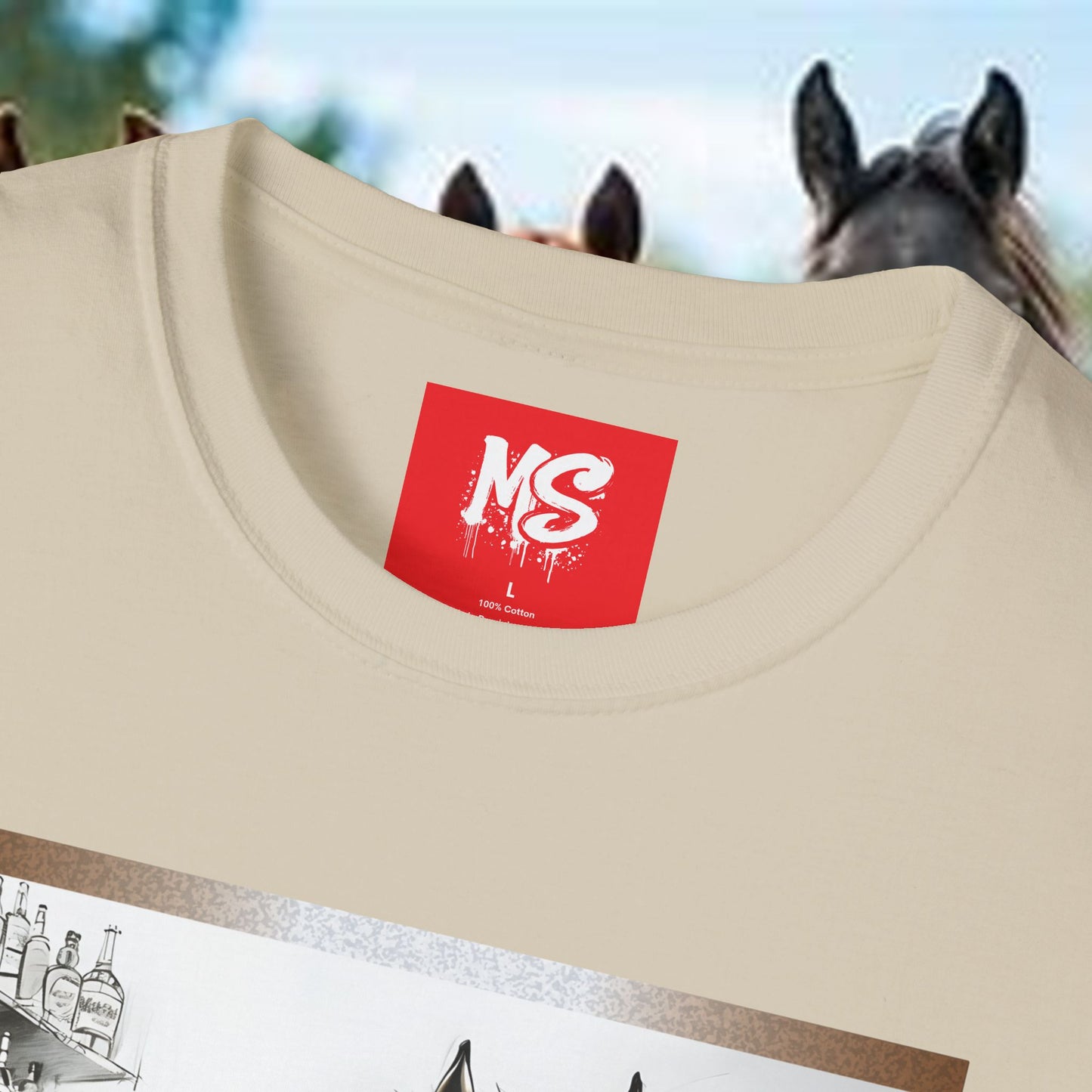 Funny Horse-Themed Unisex T-Shirt - "Why the Long Face?"