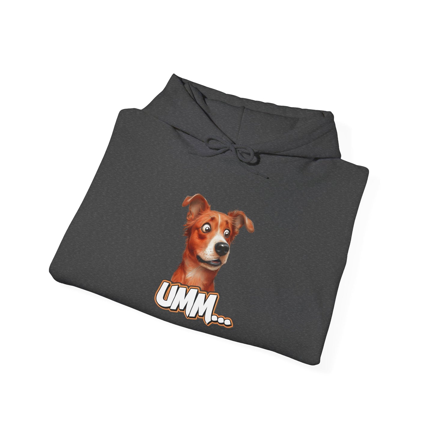 Funny Dog Graphic Hoodie - 'UMM...' Unisex Heavy Blend Sweatshirt