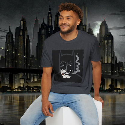 Cool Batman Graphic Unisex T-Shirt Smoking