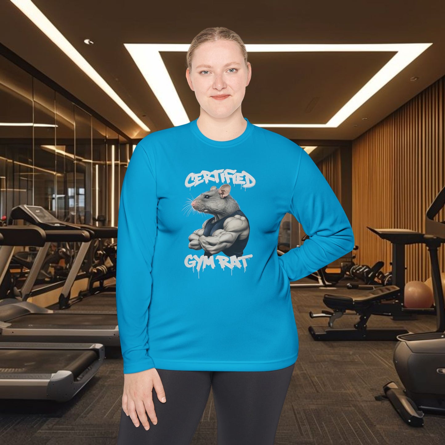 Certified Gym Rat Unisex Lightweight Long Sleeve Tee